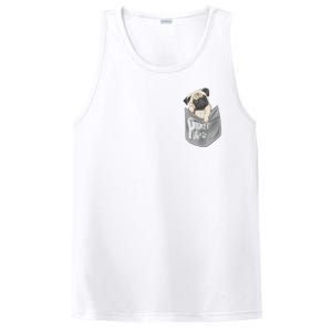 Pocket Pug Cute PosiCharge Competitor Tank