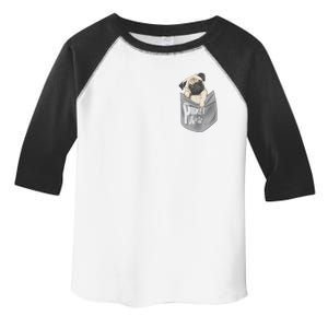 Pocket Pug Cute Toddler Fine Jersey T-Shirt