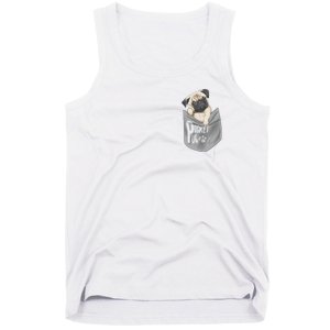 Pocket Pug Cute Tank Top