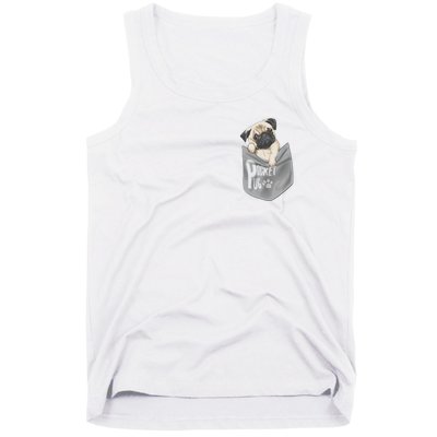 Pocket Pug Cute Tank Top