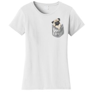 Pocket Pug Cute Women's T-Shirt