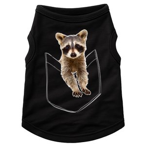 Pocket Raccoon Funny Doggie Tank