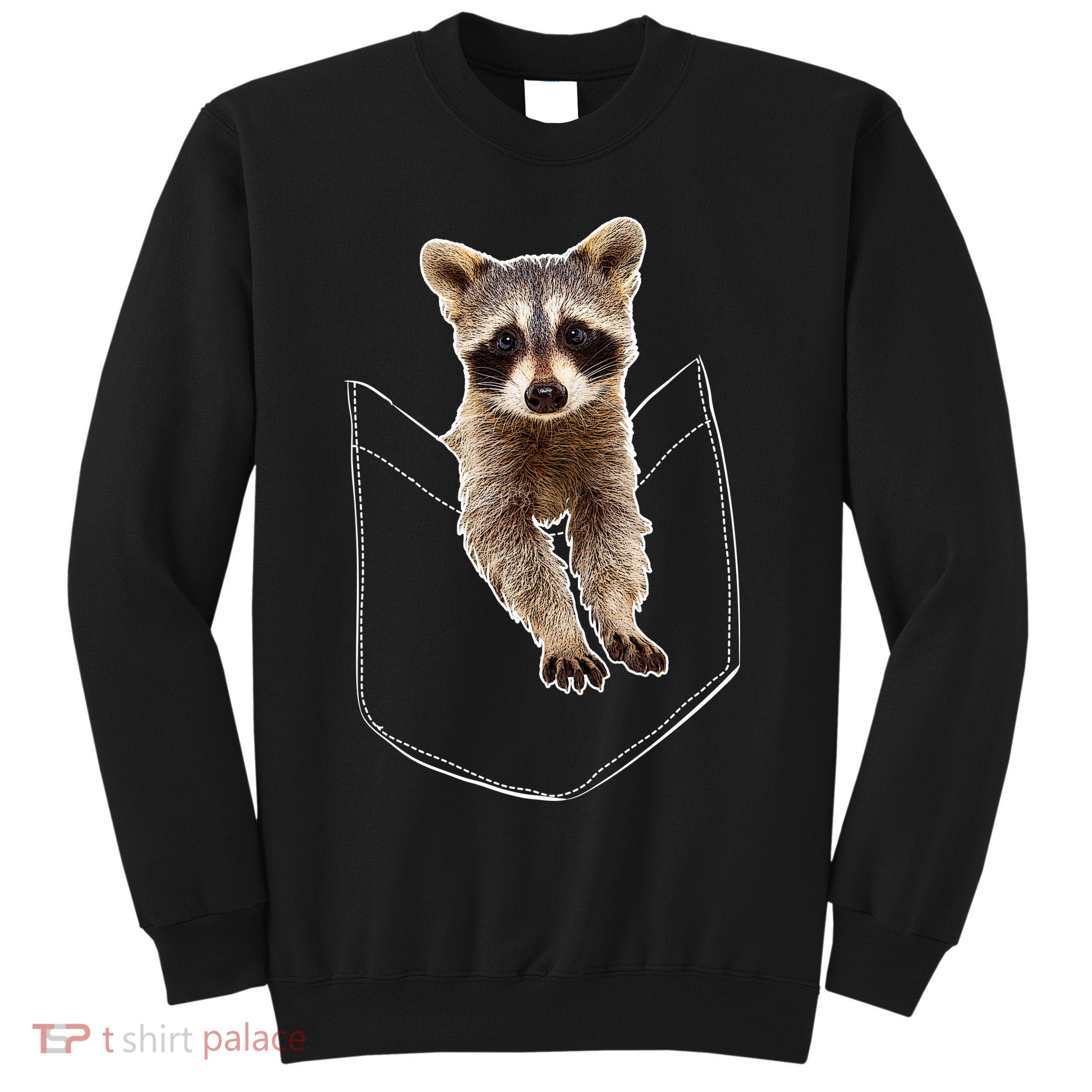 Pocket Raccoon Funny Sweatshirt