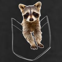 Pocket Raccoon Funny Adult Drive Performance Visor