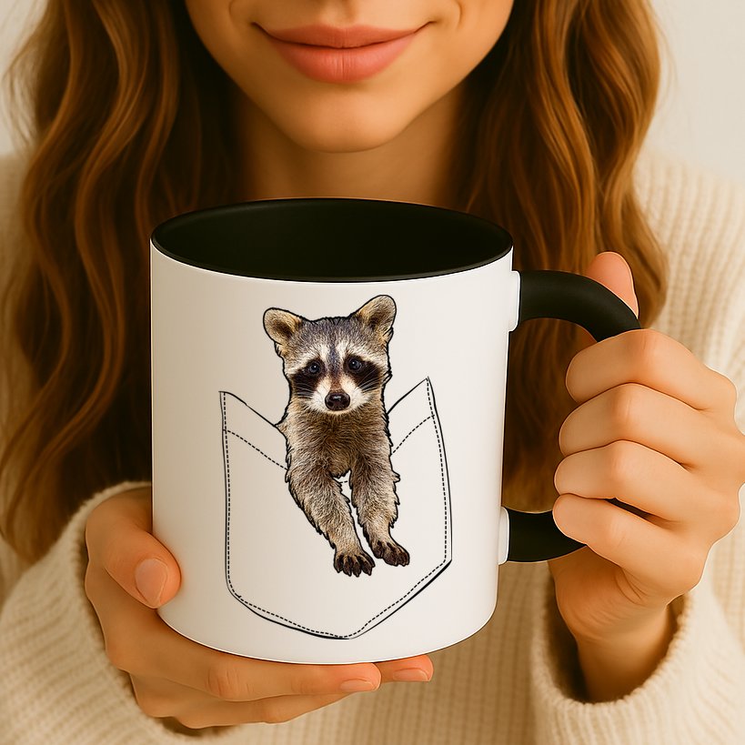 Pocket Raccoon Funny Mug