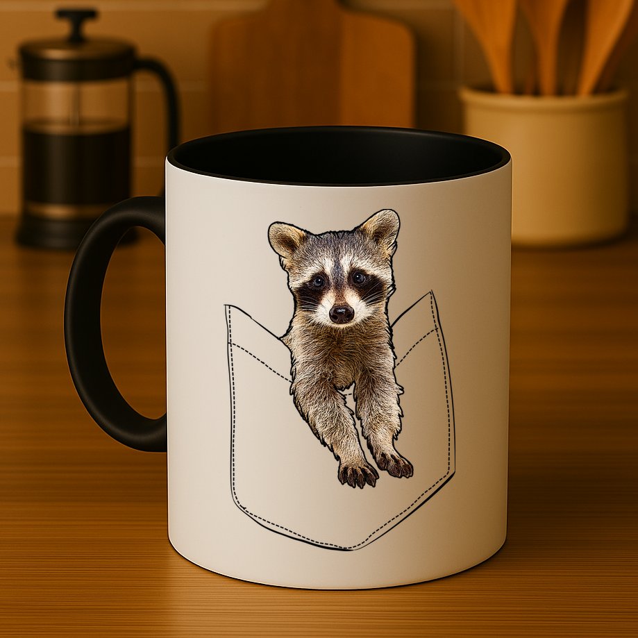 Pocket Raccoon Funny Mug