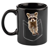 Pocket Raccoon Funny 11oz C Handle Ceramic Mug