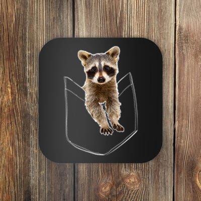 Pocket Raccoon Funny Coaster