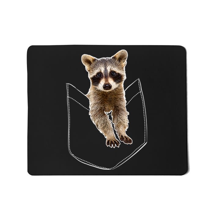 Pocket Raccoon Funny Mousepad