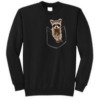 Pocket Raccoon Funny Tall Sweatshirt