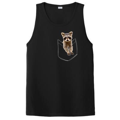 Pocket Raccoon Funny PosiCharge Competitor Tank