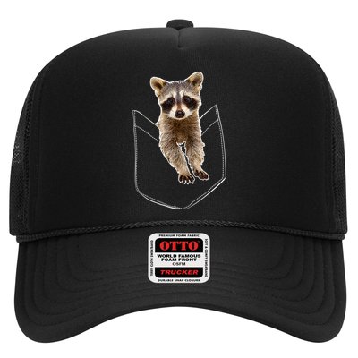 Pocket Raccoon Funny Trucker Hat