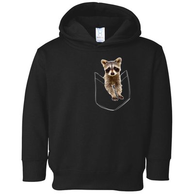 Pocket Raccoon Funny Toddler Hoodie