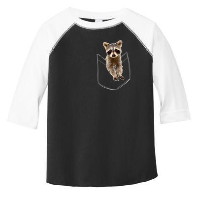 Pocket Raccoon Funny Toddler Fine Jersey T-Shirt