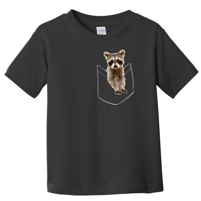 Pocket Raccoon Funny Toddler T-Shirt