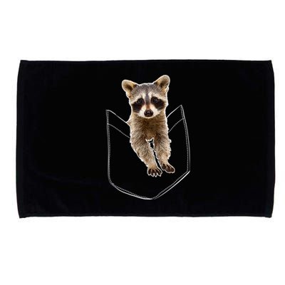 Pocket Raccoon Funny Microfiber Hand Towel