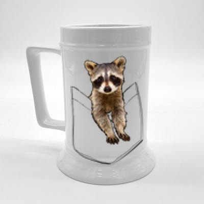 Pocket Raccoon Funny Beer Stein