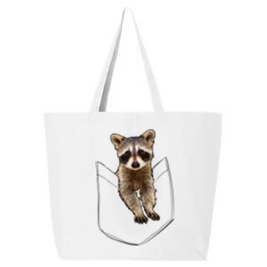 Pocket Raccoon Funny 25L Jumbo Tote