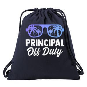 Principal Off Duty Summer Last Day Of School Headmistress Drawstring Bag