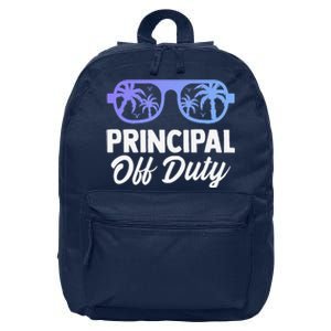 Principal Off Duty Summer Last Day Of School Headmistress 16 in Basic Backpack