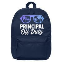 Principal Off Duty Summer Last Day Of School Headmistress 16 in Basic Backpack