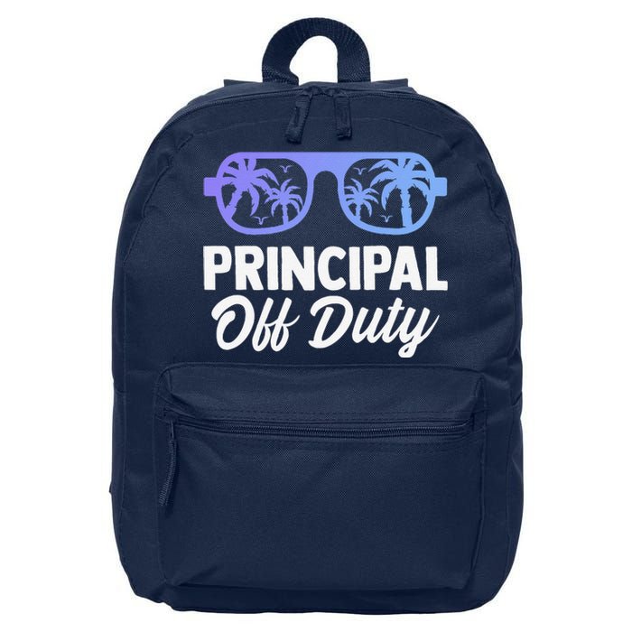 Principal Off Duty Summer Last Day Of School Headmistress 16 in Basic Backpack