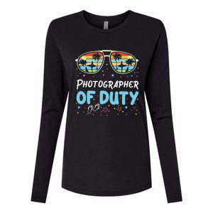 Photographer Of Duty Gift Photographer Gift Womens Cotton Relaxed Long Sleeve T-Shirt