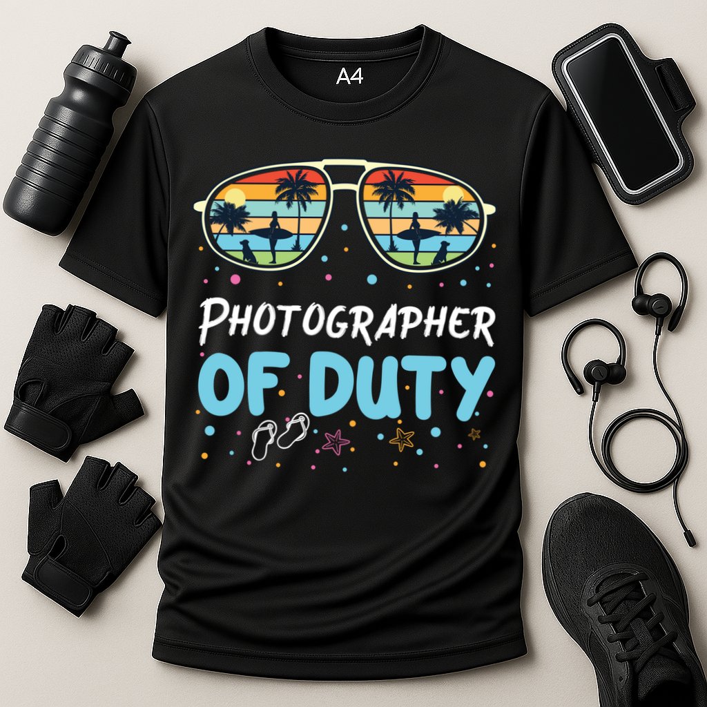 Photographer Of Duty Gift Photographer Gift Cooling Performance Crew T-Shirt