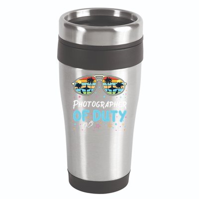 Photographer Of Duty Gift Photographer Gift 16oz Travel Tumbler