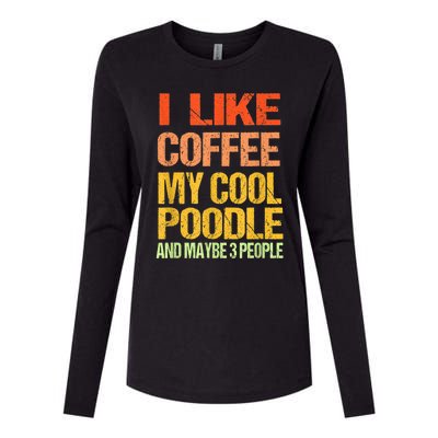 Poodle Outfit Dog Dog Lover Funny Poodle Womens Cotton Relaxed Long Sleeve T-Shirt