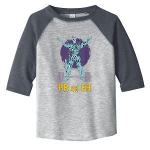 PR Or ER Workout Bodybuilding Gym Weightlifting Toddler Fine Jersey T-Shirt