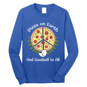 Pizza On Earth Cool Gift Long Sleeve Shirt