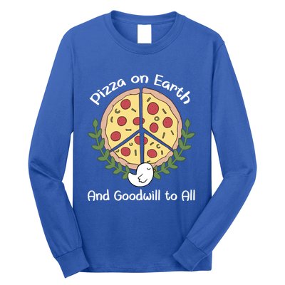 Pizza On Earth Cool Gift Long Sleeve Shirt