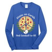 Pizza On Earth Cool Gift Tall Long Sleeve T-Shirt