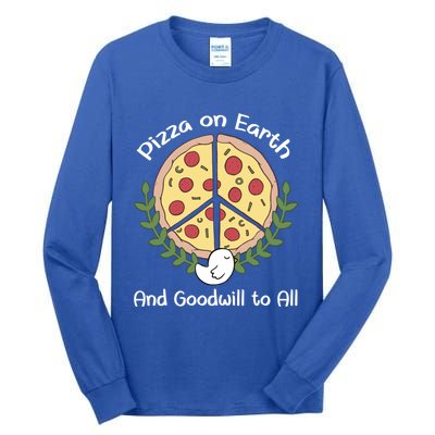 Pizza On Earth Cool Gift Tall Long Sleeve T-Shirt