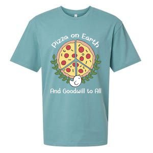 Pizza On Earth Cool Gift Sueded Cloud Jersey T-Shirt