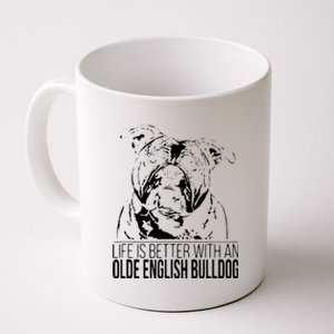 Proud Olde English Bulldog Life Is Better Dog Gift Present Coffee Mug