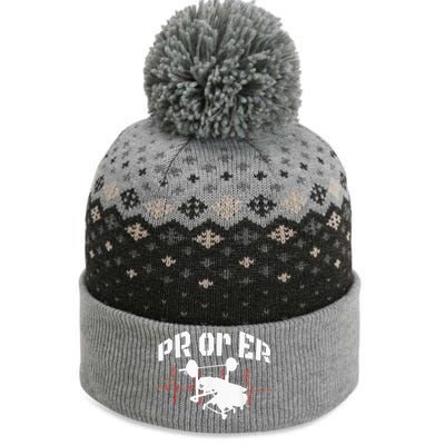 PR Or Er Weightlifting Bodybuilding Fitness Gym The Baniff Cuffed Pom Beanie