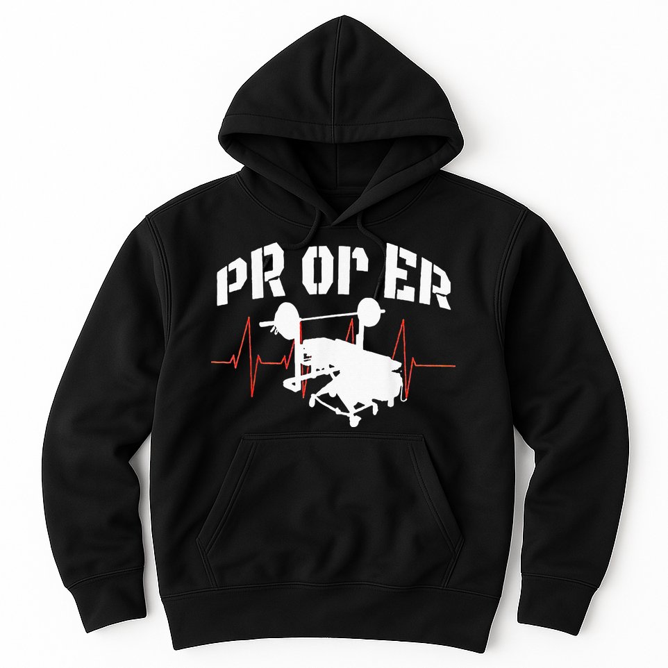 PR Or Er Weightlifting Bodybuilding Fitness Gym Hoodie