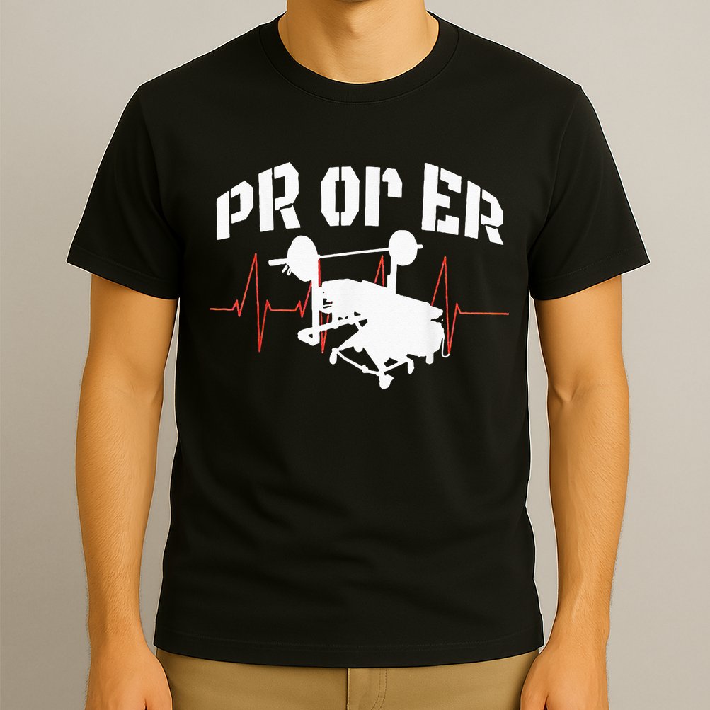 PR Or Er Weightlifting Bodybuilding Fitness Gym T-Shirt