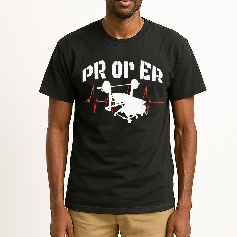 PR Or Er Weightlifting Bodybuilding Fitness Gym Tall T-Shirt