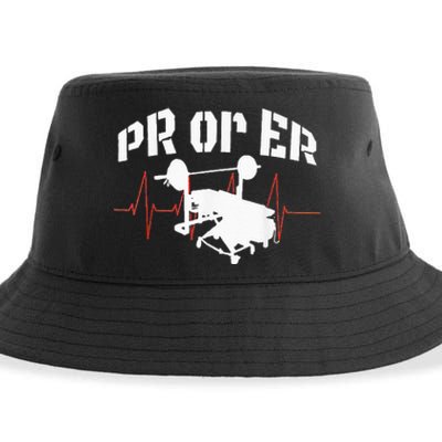 PR Or Er Weightlifting Bodybuilding Fitness Gym Sustainable Bucket Hat