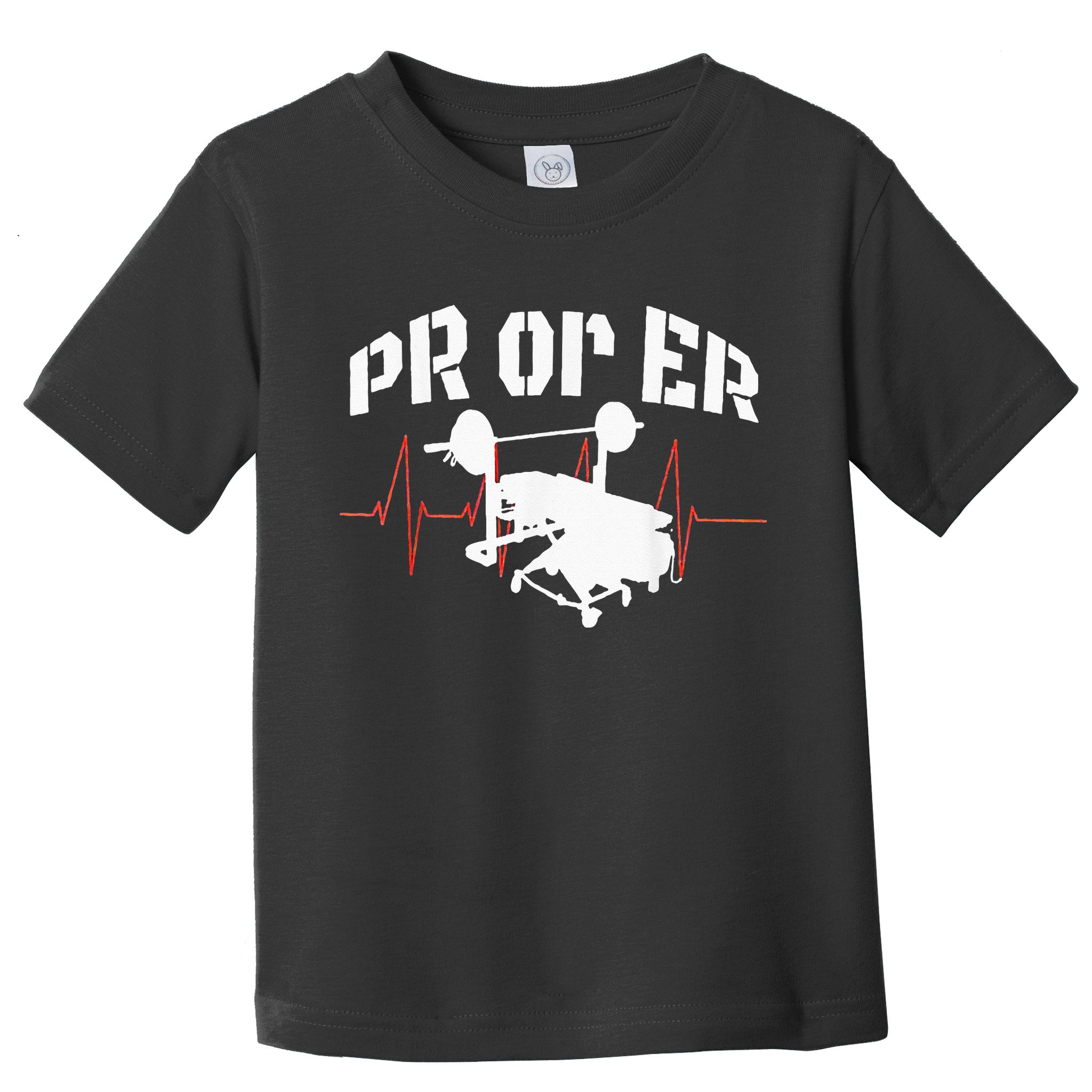 PR Or Er Weightlifting Bodybuilding Fitness Gym Toddler T-Shirt