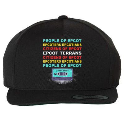 People Of Epcot Epcoters Epcotians Citizens Of Epcot Wool Snapback Cap