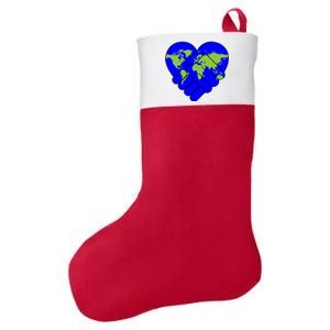 Peace On Earth Felt Holiday Christmas Stocking