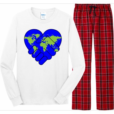 Peace On Earth Long Sleeve Pajama Set