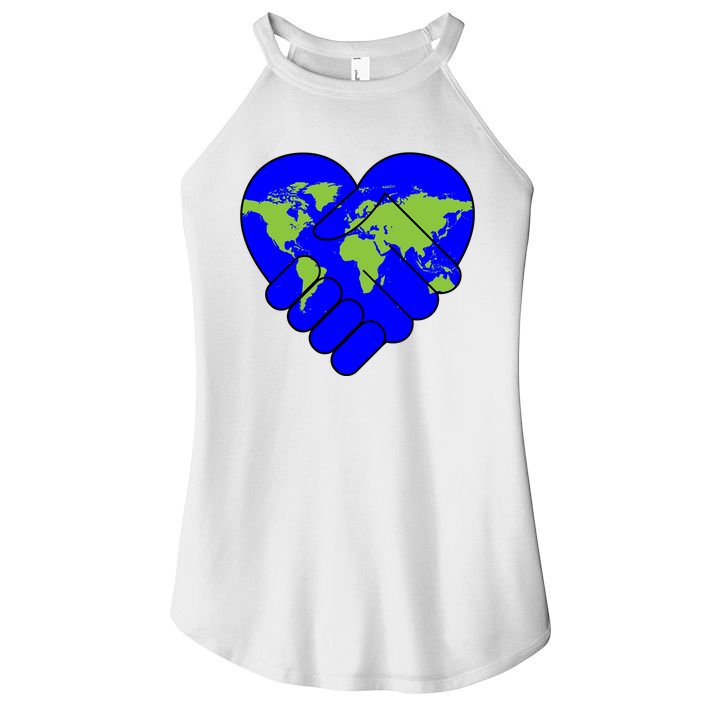 Peace On Earth Women's Perfect Tri Rocker Tank