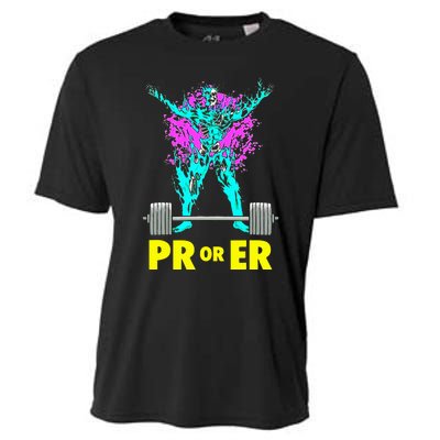 Pr Or Er Weightlifting Bodybuilding Workout Musclebuilding Cooling Performance Crew T-Shirt