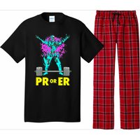 Pr Or Er Weightlifting Bodybuilding Workout Musclebuilding Pajama Set