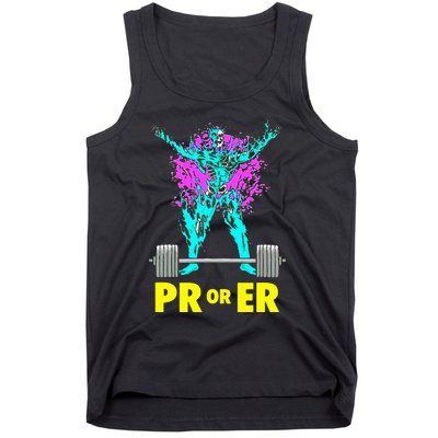 Pr Or Er Weightlifting Bodybuilding Workout Musclebuilding Tank Top